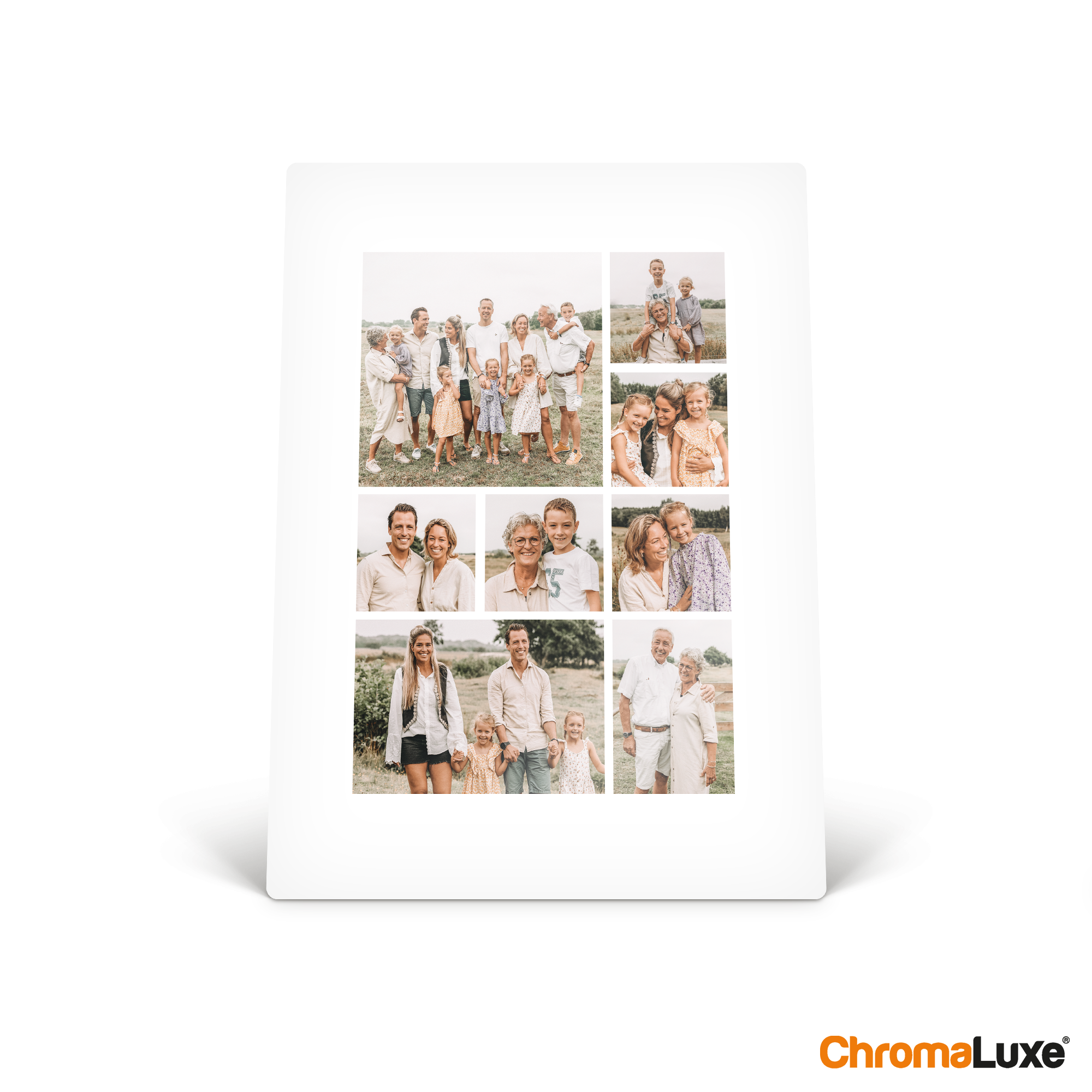 ByMoris Cornice Oro Sfocato 33x48 Cm – Vetro Acrilico Antiriflesso – Legno MDF Larghezza 35 Mm – Realizzata A Mano In Germania – Per Poster, Puzzle, Foto