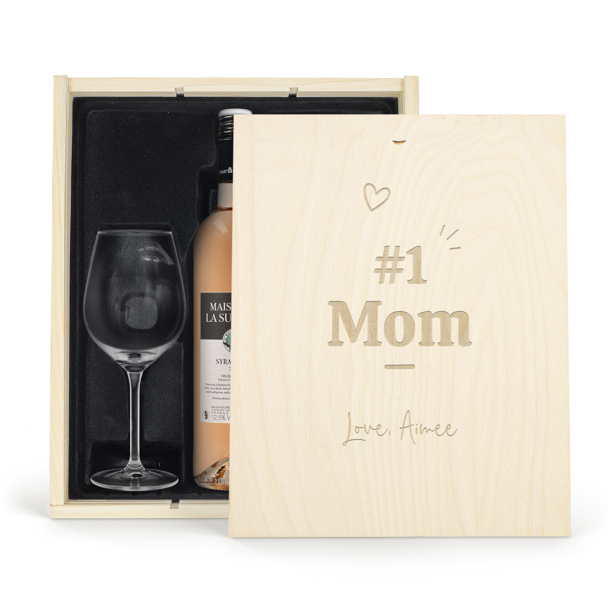 Personalised wine gift set - Maison de la Surprise Syrah