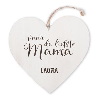Moederdag - houten hart