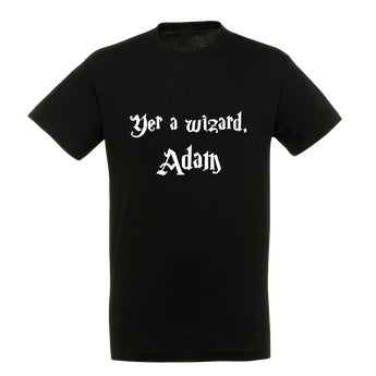 T-shirt – Men - Black - L - Wizard
