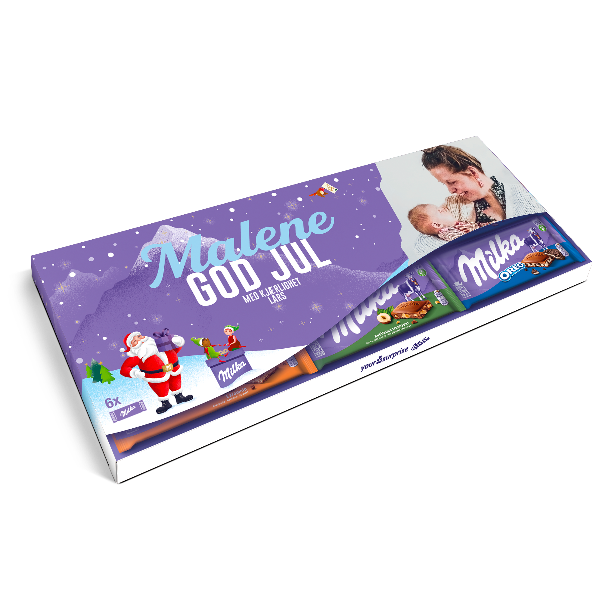 XXL Milka Chocolate Bar - 6 barer