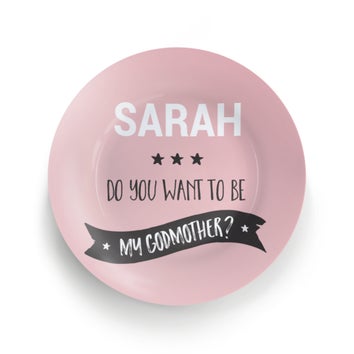 Você será minha madrinha - placa