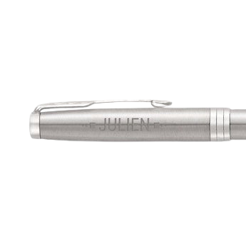  Stylo à bille personnalisé Parker Sonnet - Gaucher (argent)