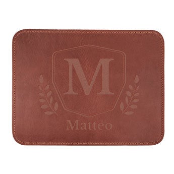 Mousepad Leder - Braun