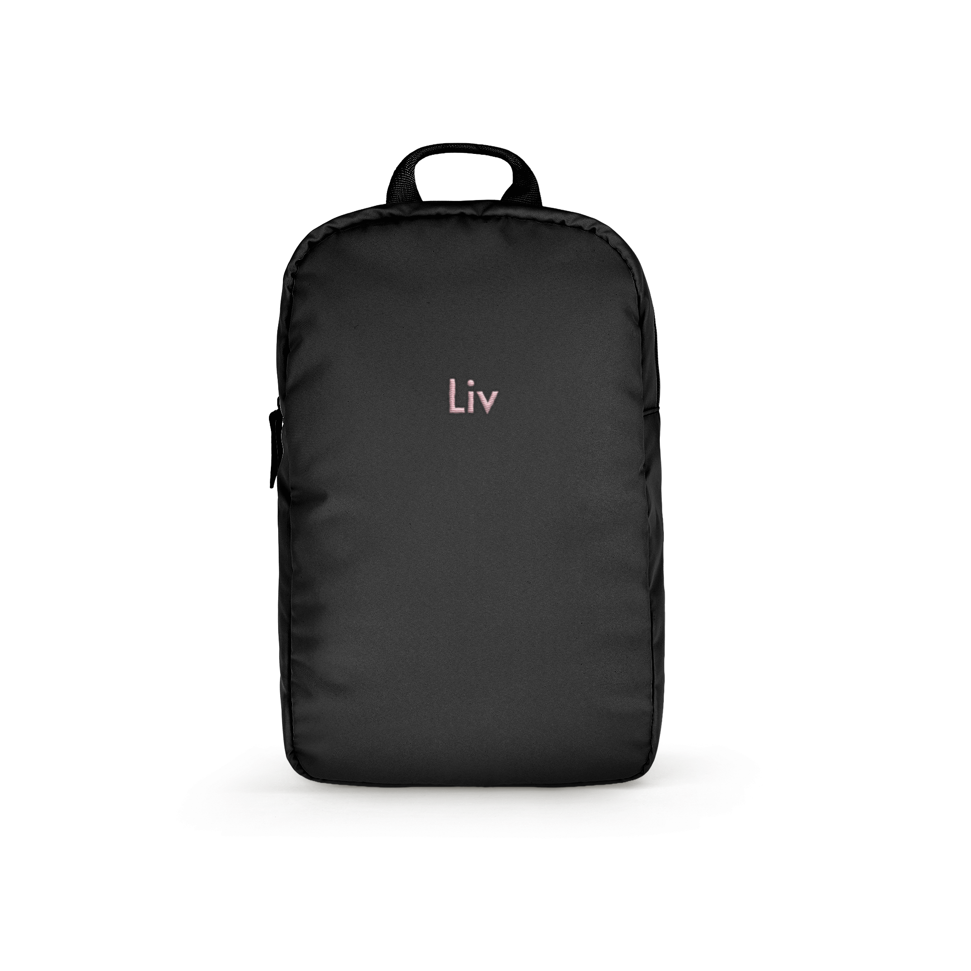 Personalisierter Kinderrucksack - bestickt - Schwarz - Puffy-Stil