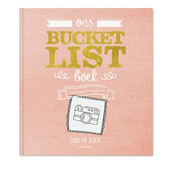 Het Bucketlist boek voor koppels - Gepersonaliseerd  - Hardcover