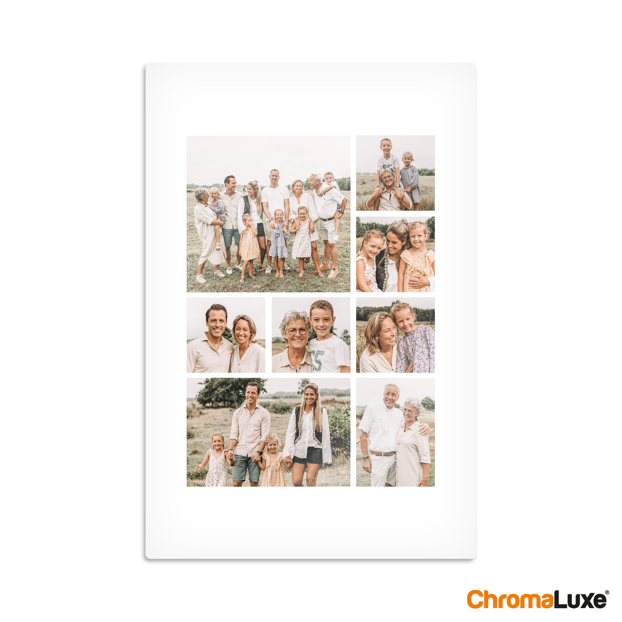 Insta collage - Photo sur aluminium - blanc