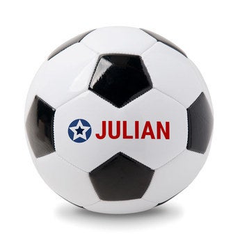 Personaliseret fodbold med navn