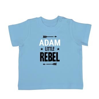 Personalised baby T-shirt - Short sleeve - Blue - 62/68