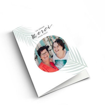 Carte de remerciement - XL- Portrait