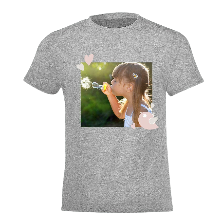 Personalised T-shirt children - Grey - 92