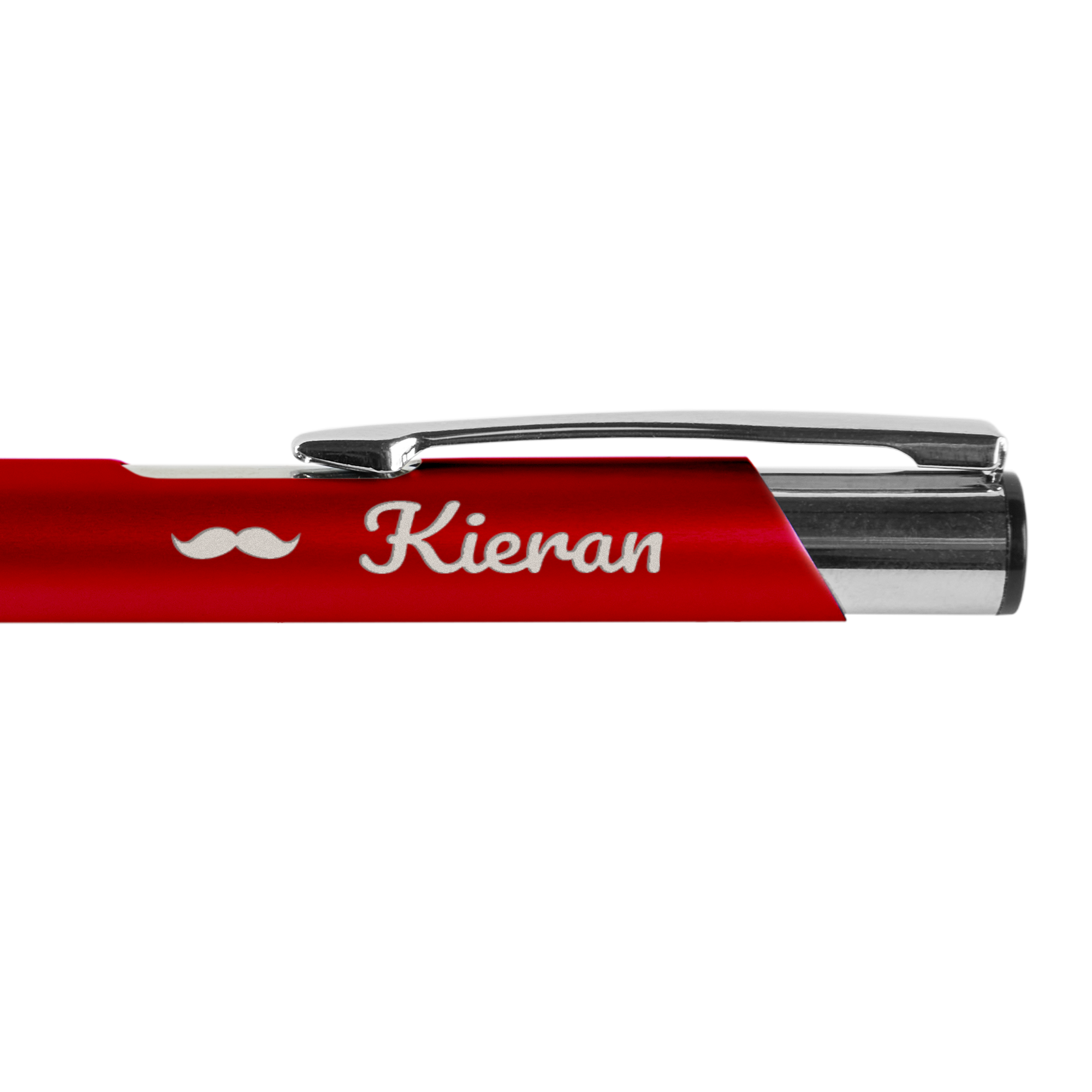 Personalised pen - Viva - Tess - Ballpoint - Engraved - Red - Right-handed