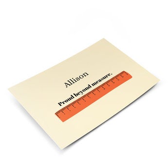 Biglietto personalizzato - Congratulazioni