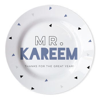 Personal Plate for Teachers