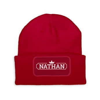 Vlastná čiapka - červená