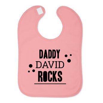 Baby bib - Soft pink