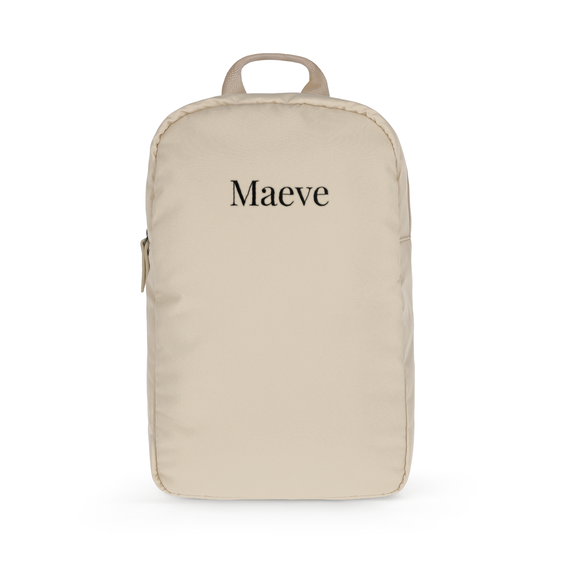 Embroidered backpack - Adults - Taupe - Puffy style 