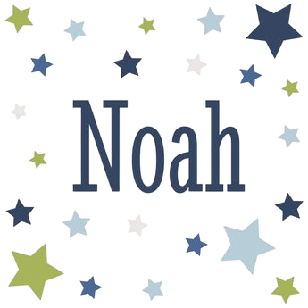 Personalised wall sticker - Children's bedroom - 60 x 60 cm