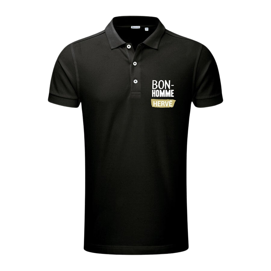 Polo personnalisé homme - Noir - XL