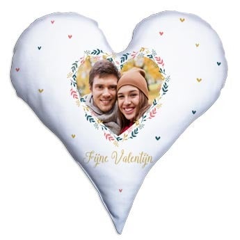 Volledig bedrukt kussen - Hart - Katoen 60x60