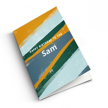 Geburtstagskarte mit Foto - M - Vertikal