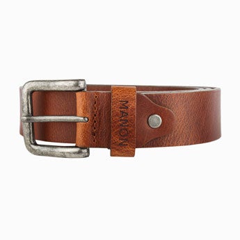 Personalised leather belt - Brown (105)