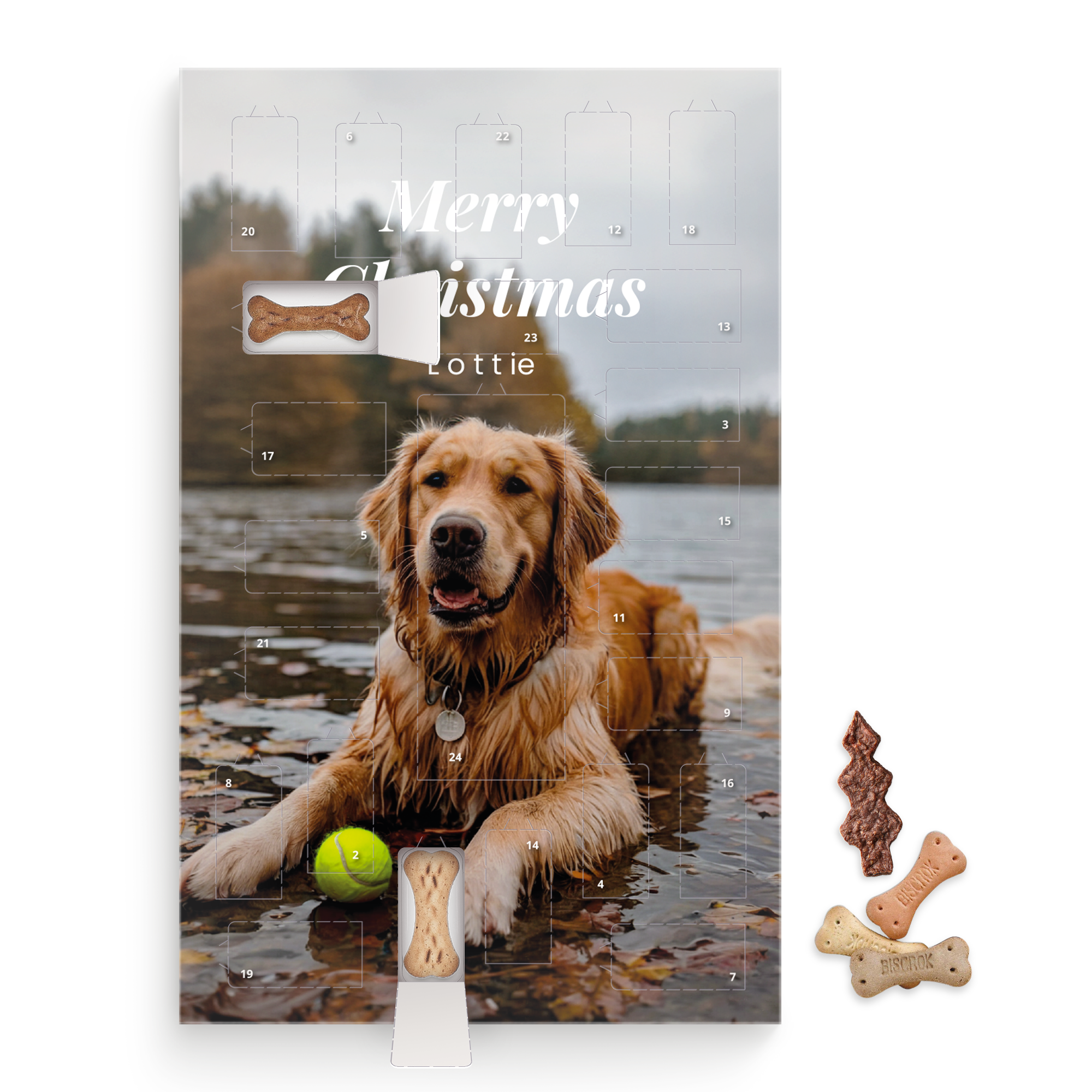 Calendario dell'avvento personalizzato per cani - Pedigree