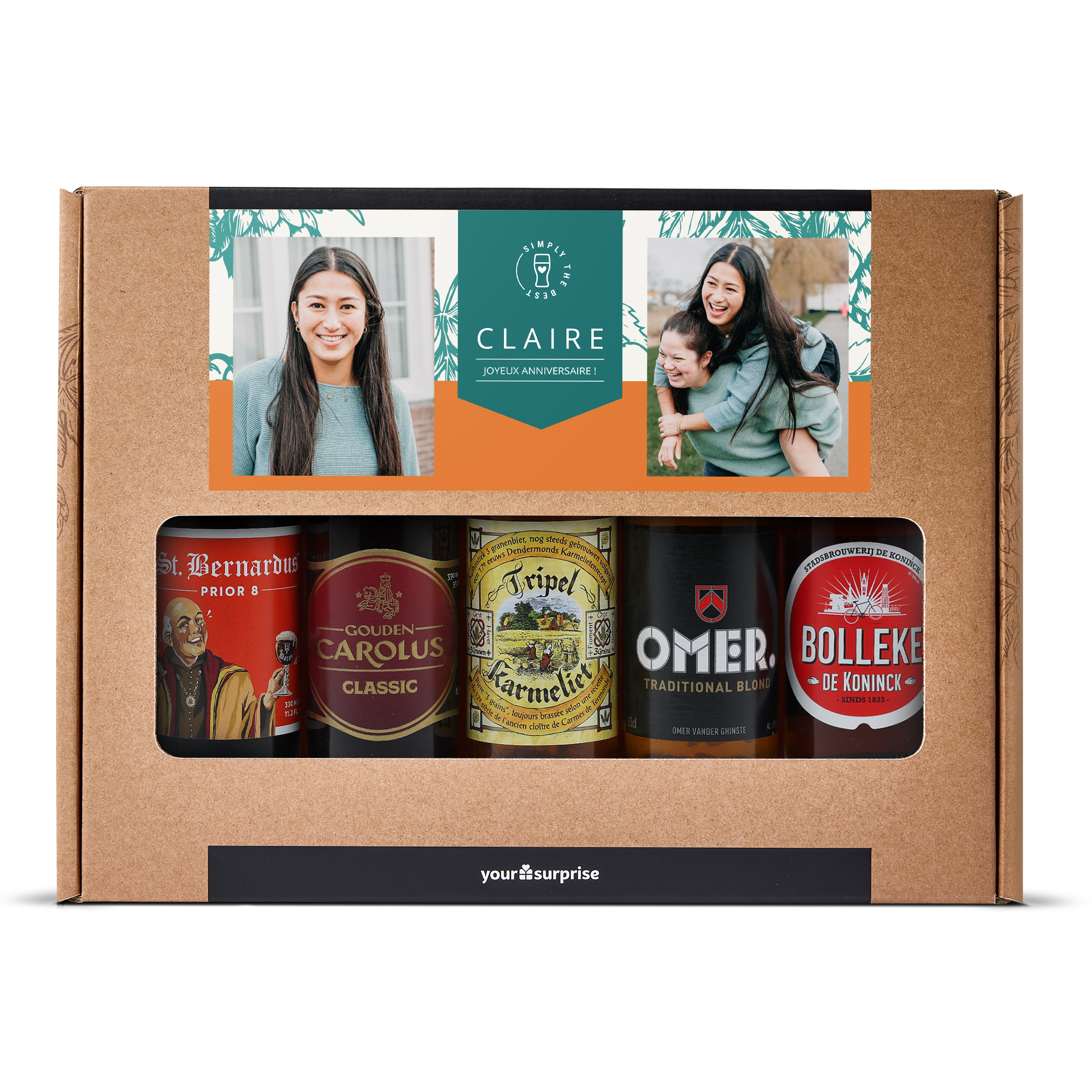 Coffret bière personnalisé - Anniversaire