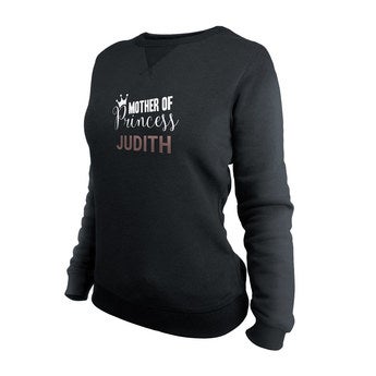 Sweatshirt personalizada - Mulheres - Preto - XXL
