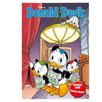 Donald Duck - Rapport / Diploma - Tijdschrift met naam en foto