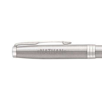 Personalised pen - Parker - Sonnet - Ballpoint - Engraved - Silver - Left-handed