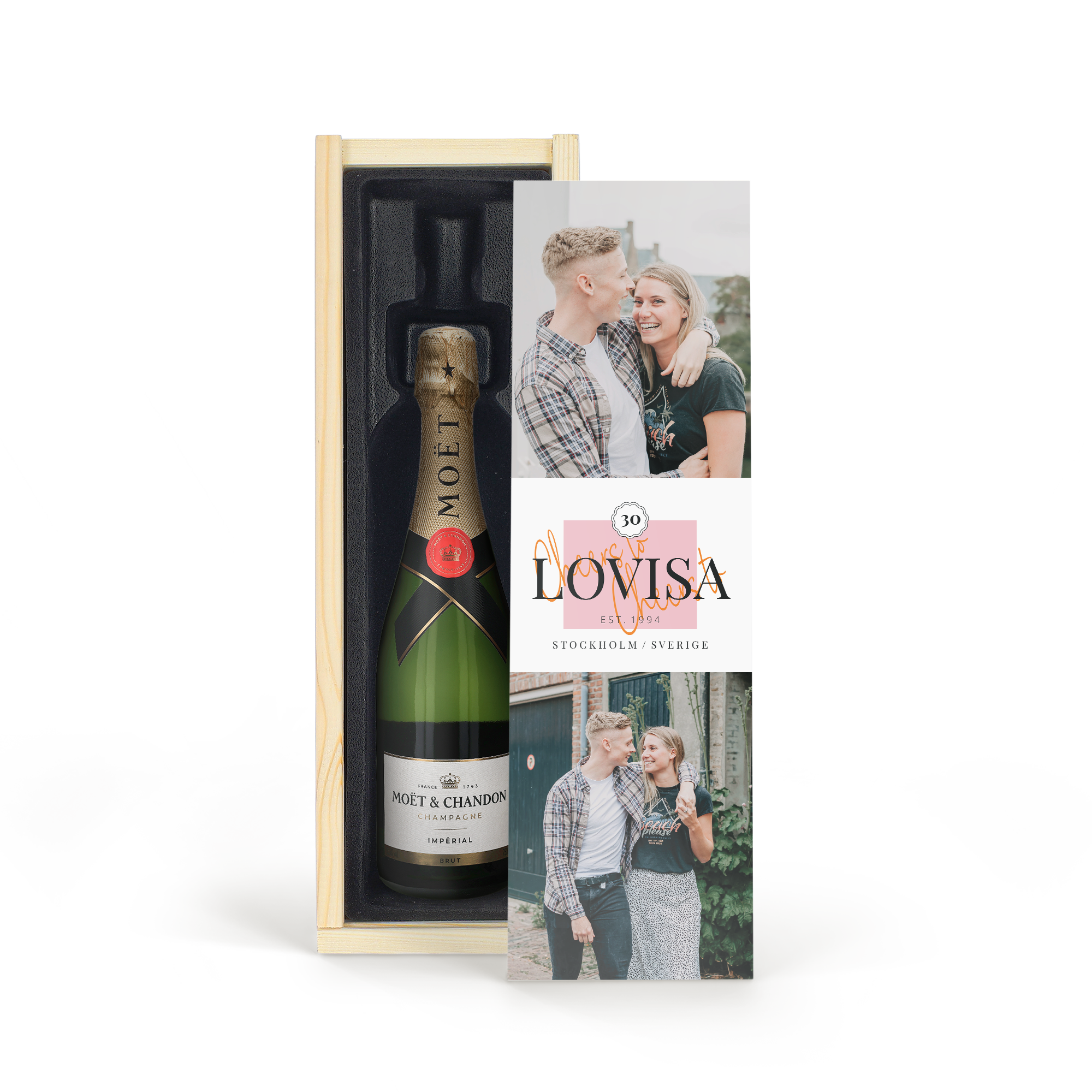 Personlig champagneflaska Moët et chandon Brut 375ml