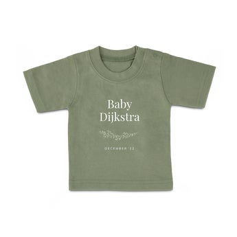 Baby T-shirt - Korte mouw - Groen - 50/56