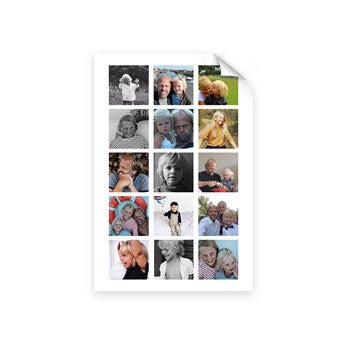 Pappa og meg - Bilde collage plakat (50x75)