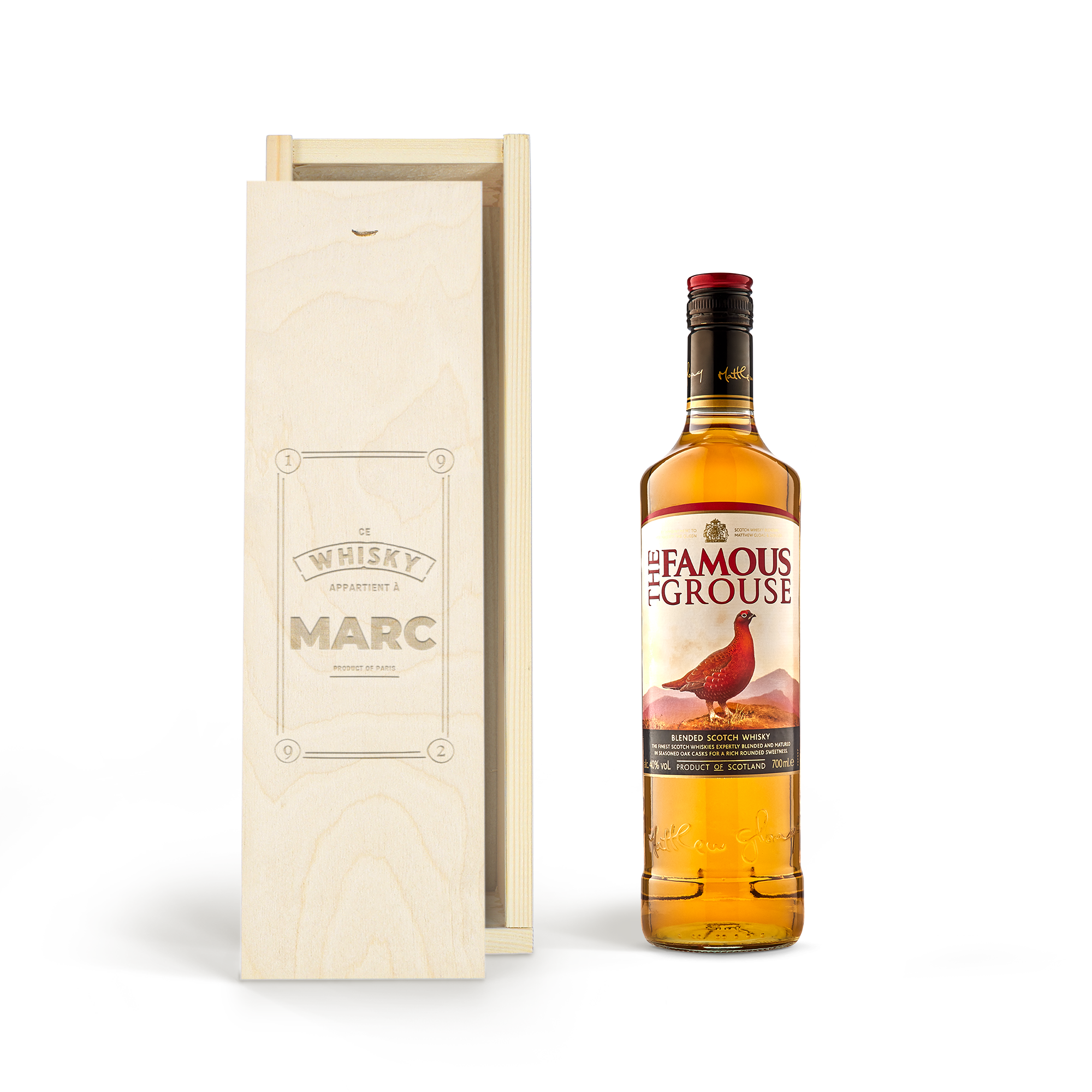 Coffret Whisky personnalisé - Famous Grouse