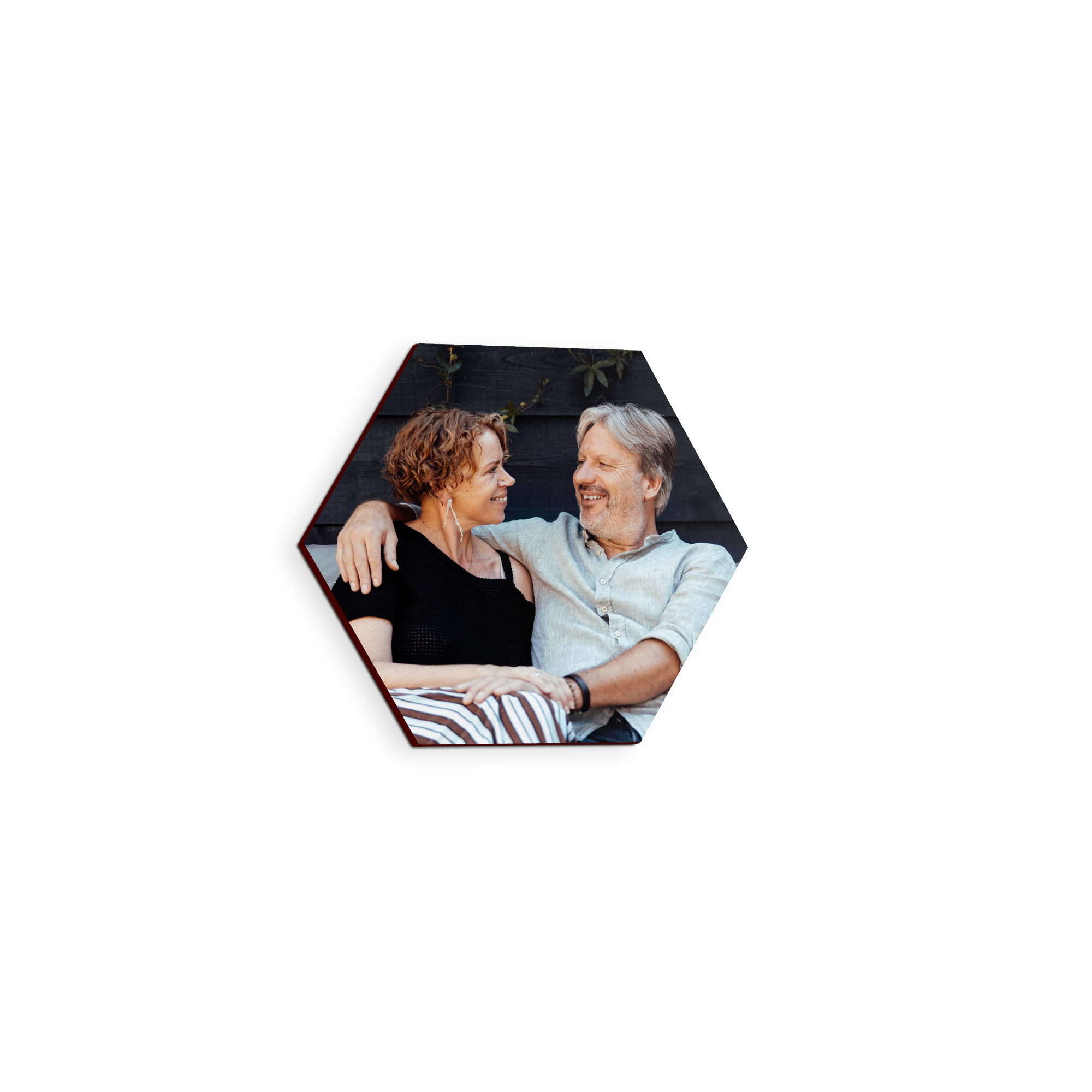 Personalisierte Fotokachel - Hartfaser - Hexagon - 1 Stück