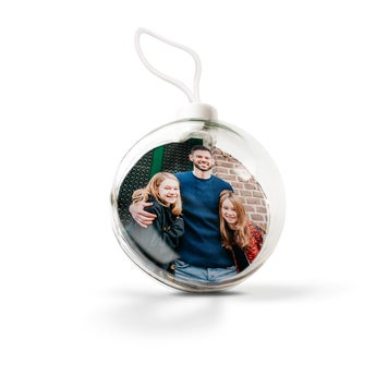Transparentní vánoční koule (1 kus)
