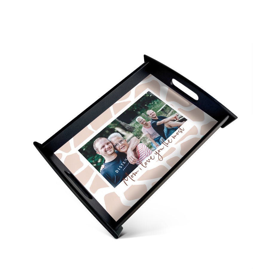 Mother's Day serving tray - Black - Medium