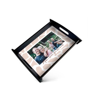 Mother's Day serving tray - Black - Medium