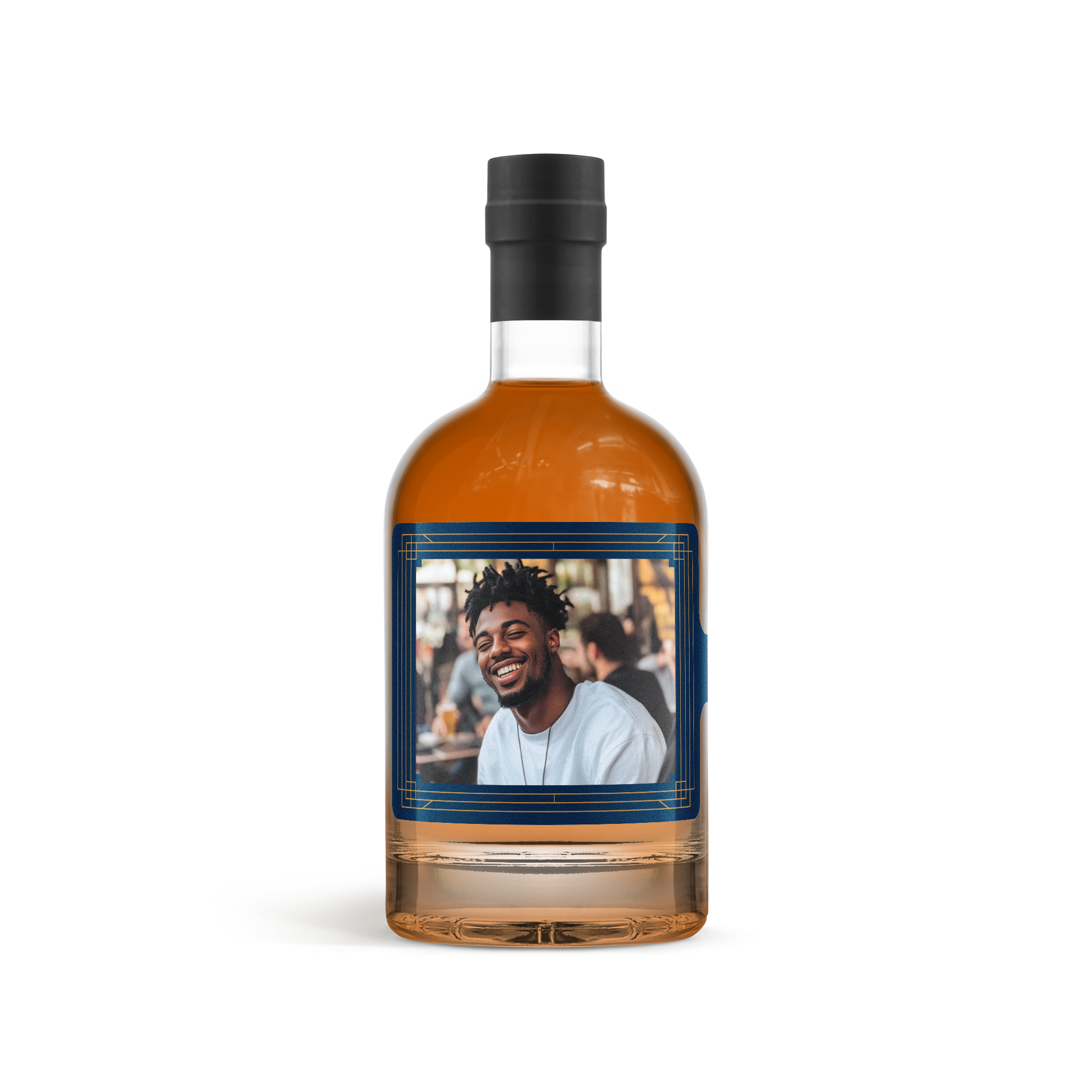 Presente personalizado de rum escuro - YourSurprise - Etiqueta impressa