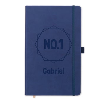 Father's Day notebook - engraved - Blue