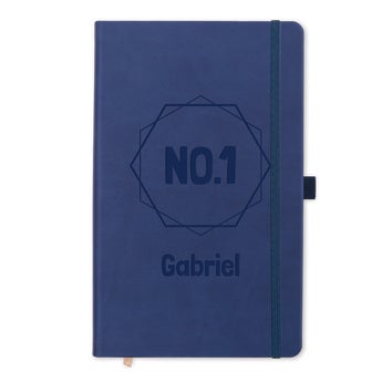 Cuaderno del Día del Padre - grabado - Azul