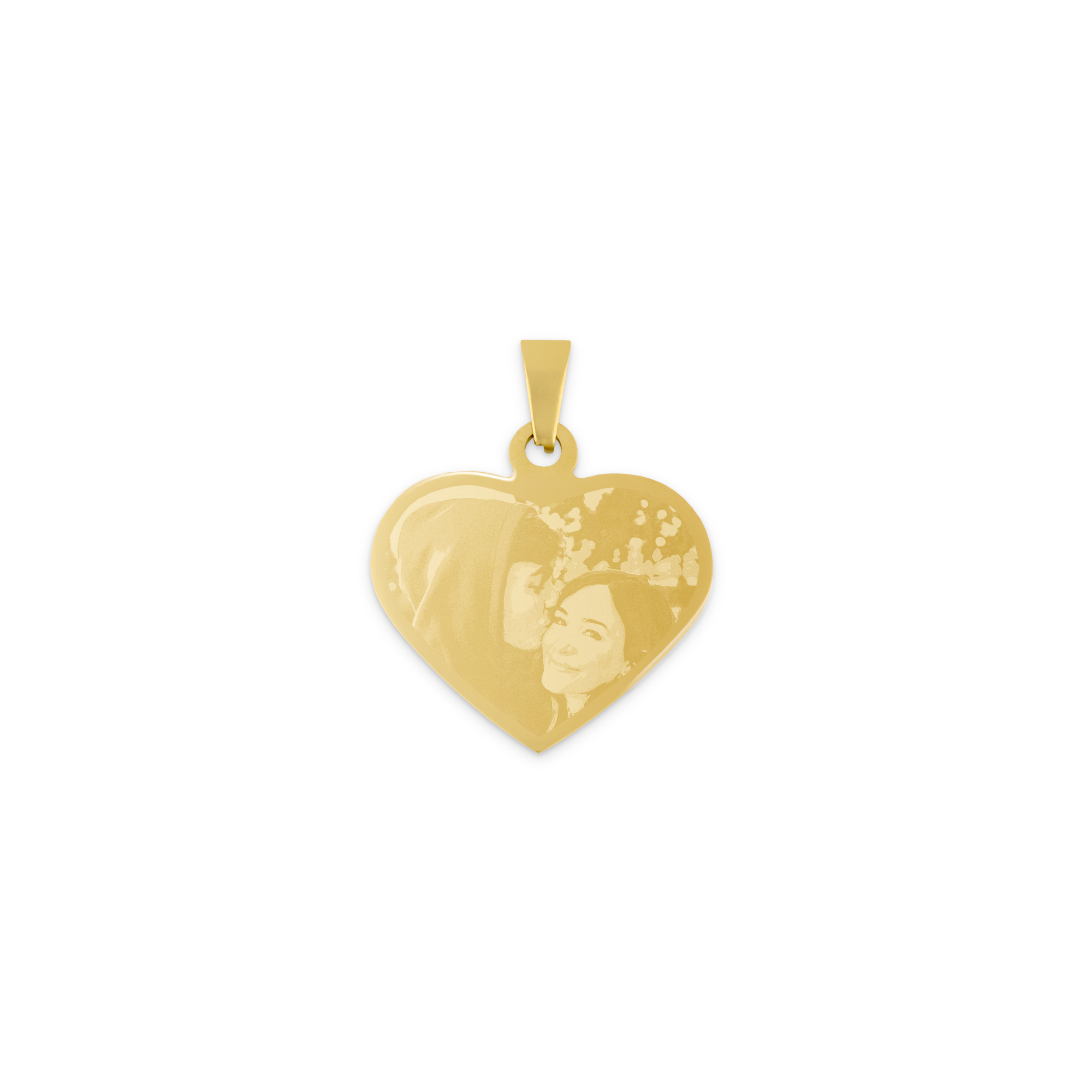 Engraved heart necklace