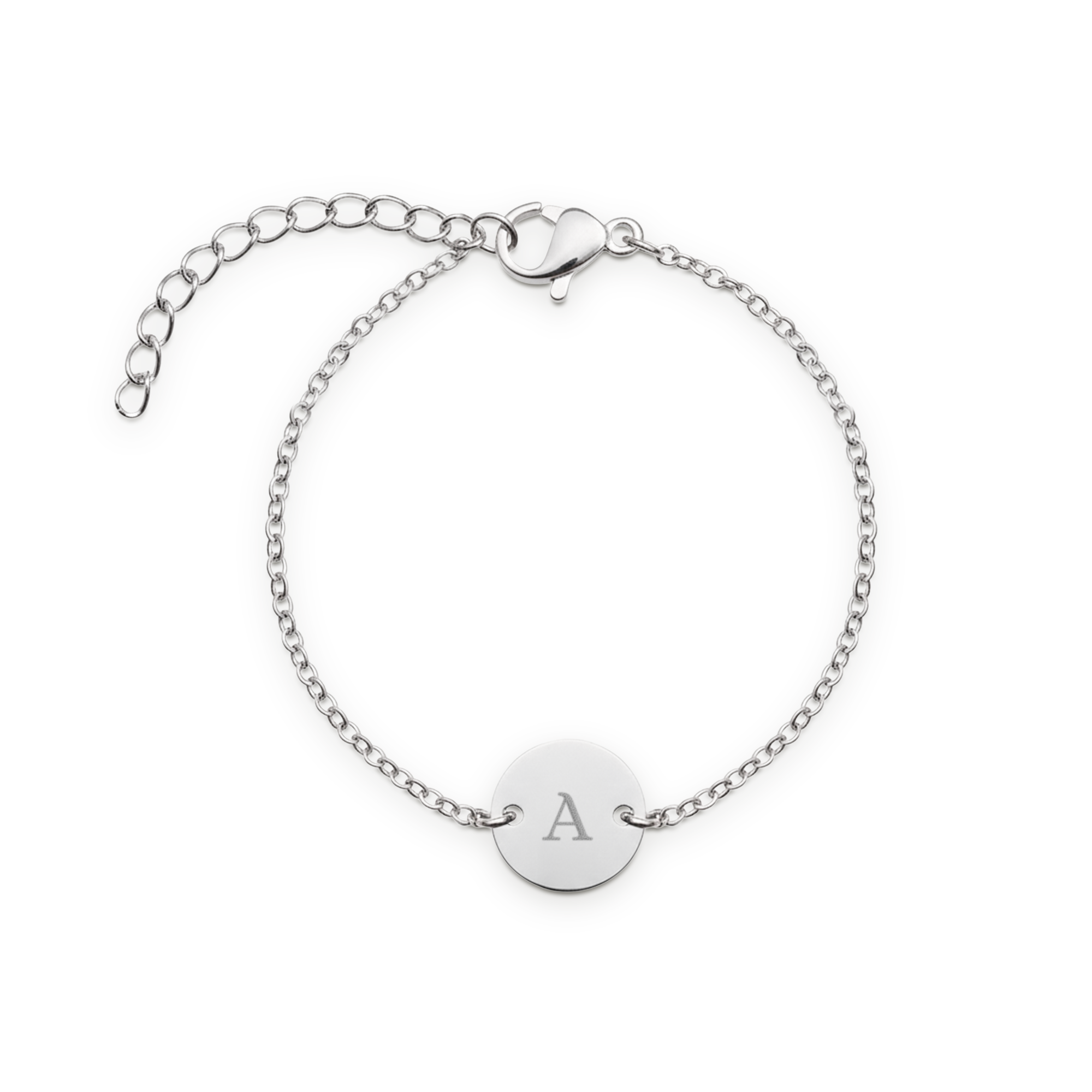 Bracelet initial - Argent - 13 cm