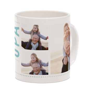 Opa mok met foto