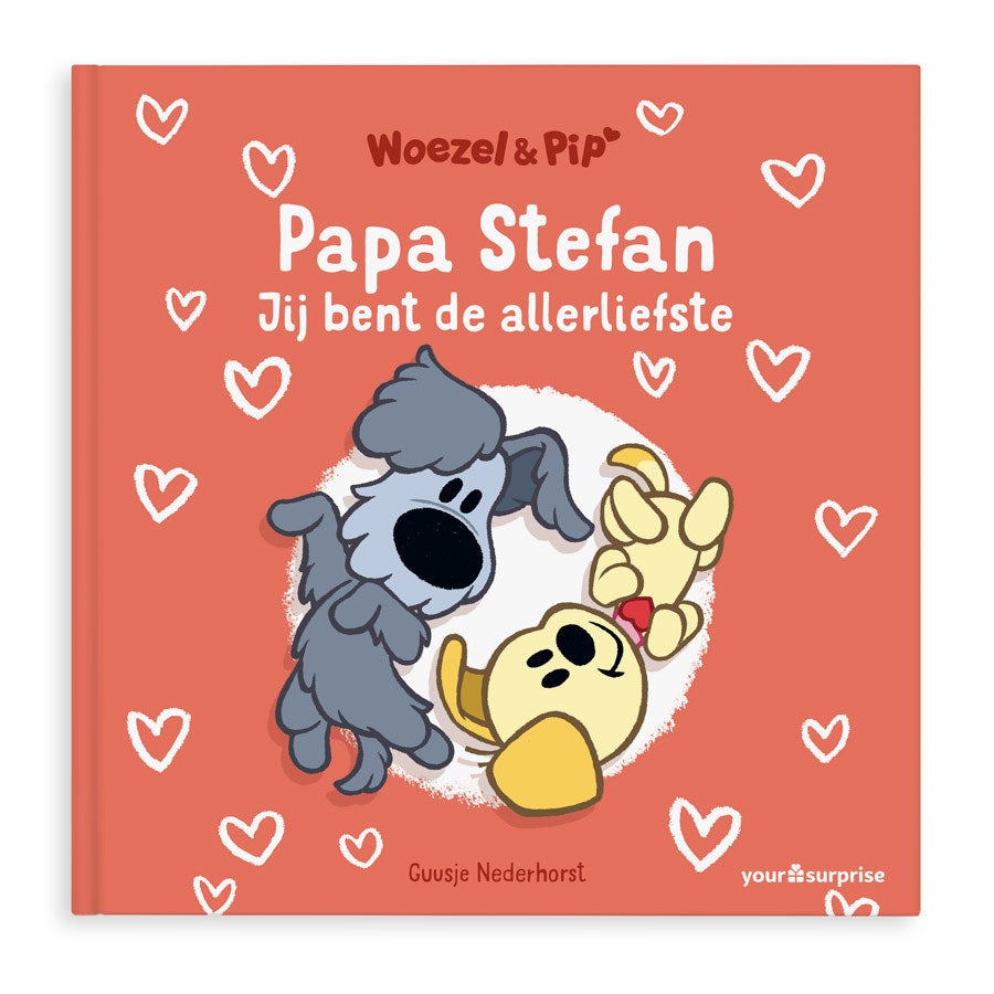 Boek met naam en foto - Woezel & Pip - Jij bent de allerliefste papa (Hardcover)