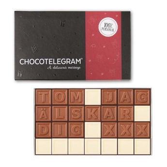 Choklad meddelande (14 bokstäver)