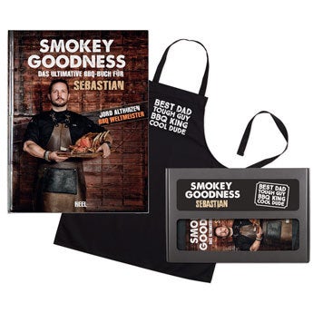 Smokey Goodness Grillbuch - BBQ-Geschenkset für Papa