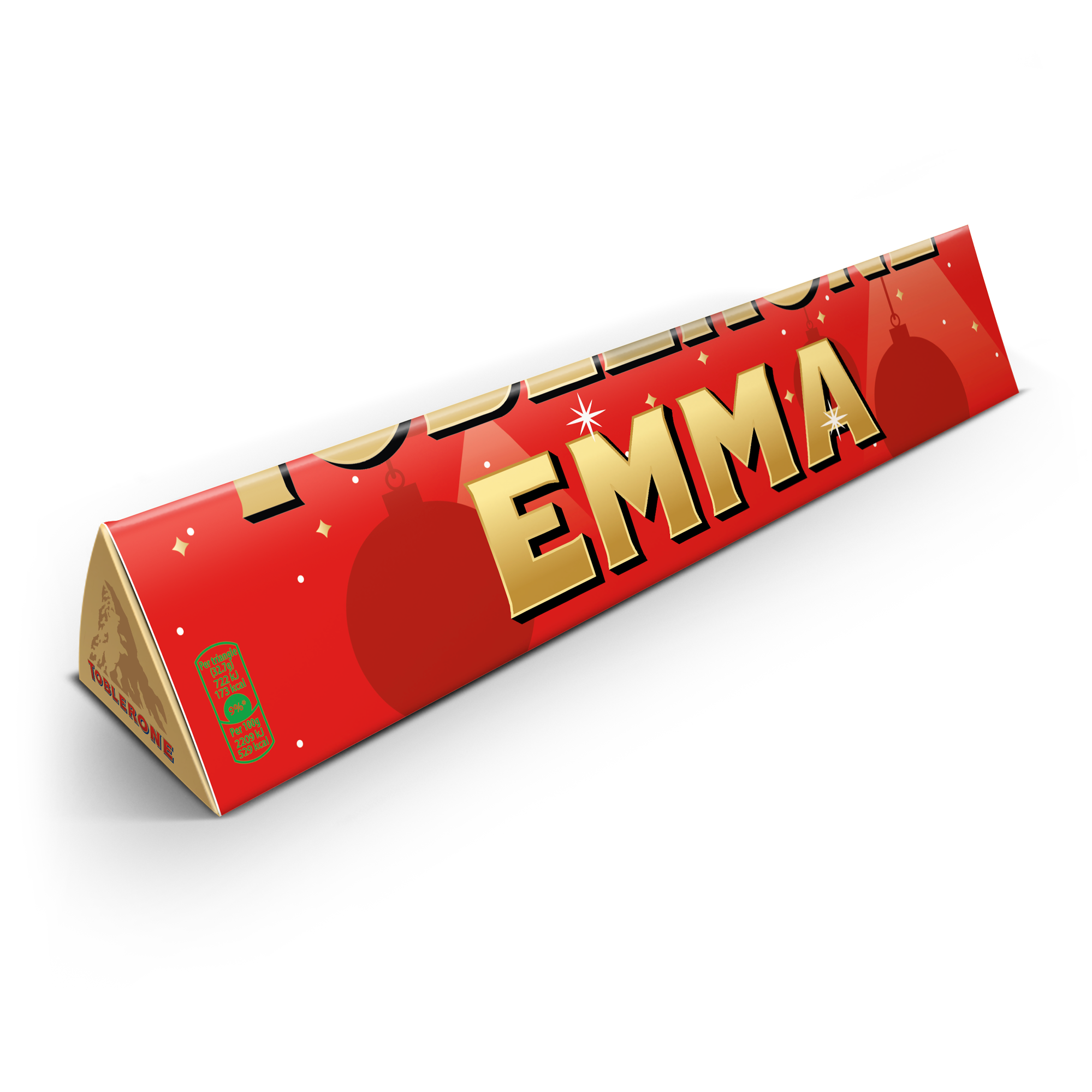 Personalizovaná Toblerone čokoláda - Vánoce 