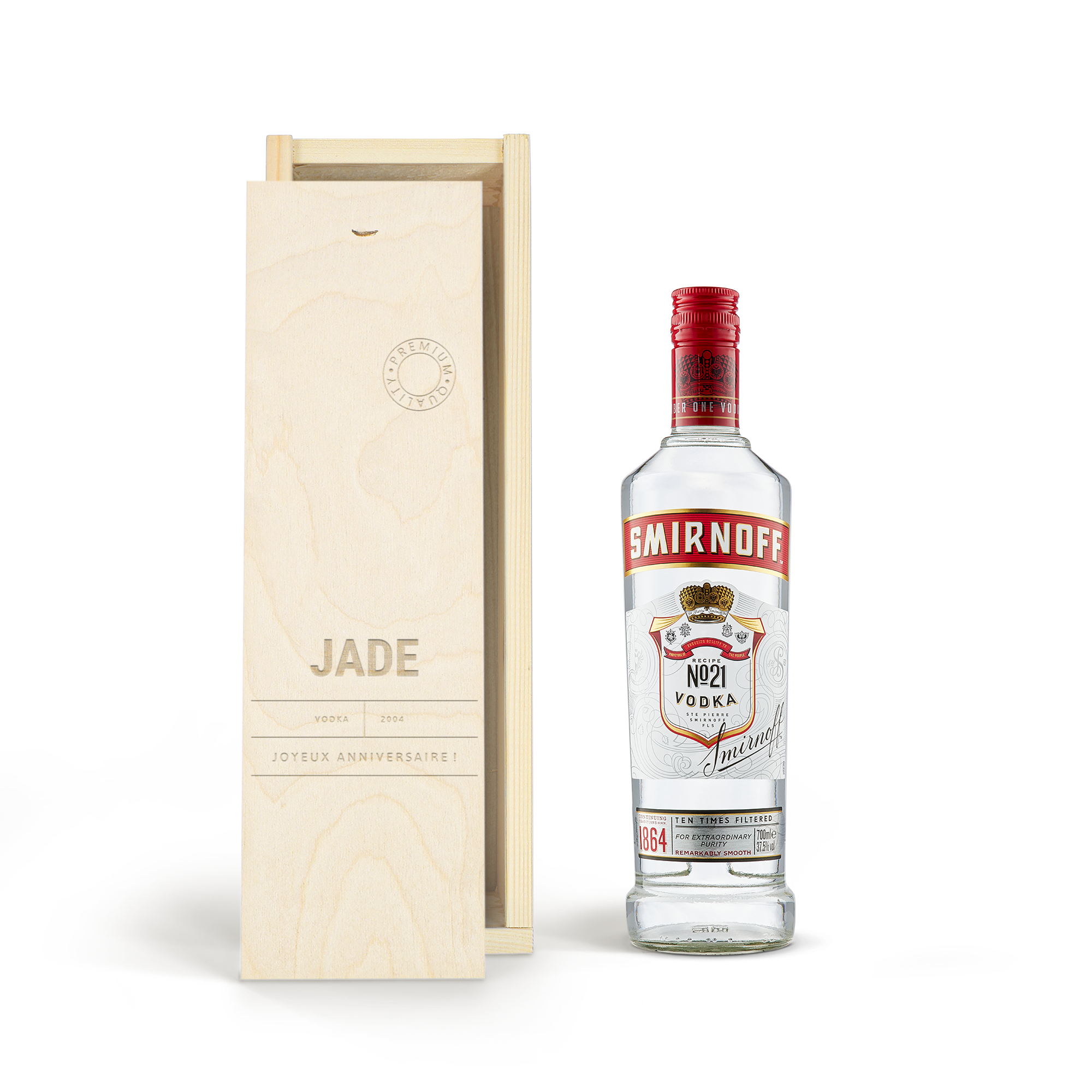 Coffret Vodka personnalisé - Smirnoff